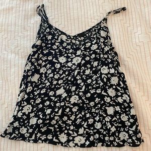 Aqua camisole with adjustable sleeves